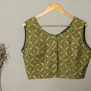 Handmade Block Print Cotton for Women ? Ethnic Floral Printed Top with Long Sleeves